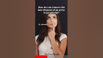 How do you remove the last element of a array in JavaScript? #coding #softwaredeveloper #javascript
