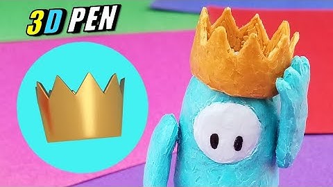 Making a 3D Pen Fall Guys Crown 👑