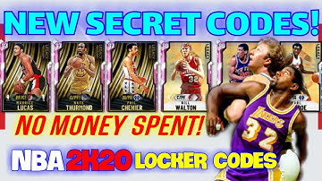 ACTIVE NBA LOCKER CODES LEGACY SHOWCASE Series NBA 2K20 Locker Codes
