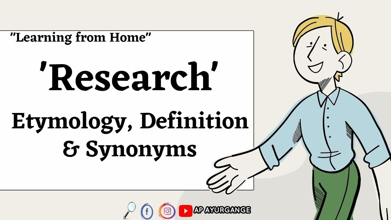 conducting a research synonym