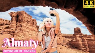 Almaty:  Canyon & Lake Adventure Hiking Tour - 4K HDR 60fps