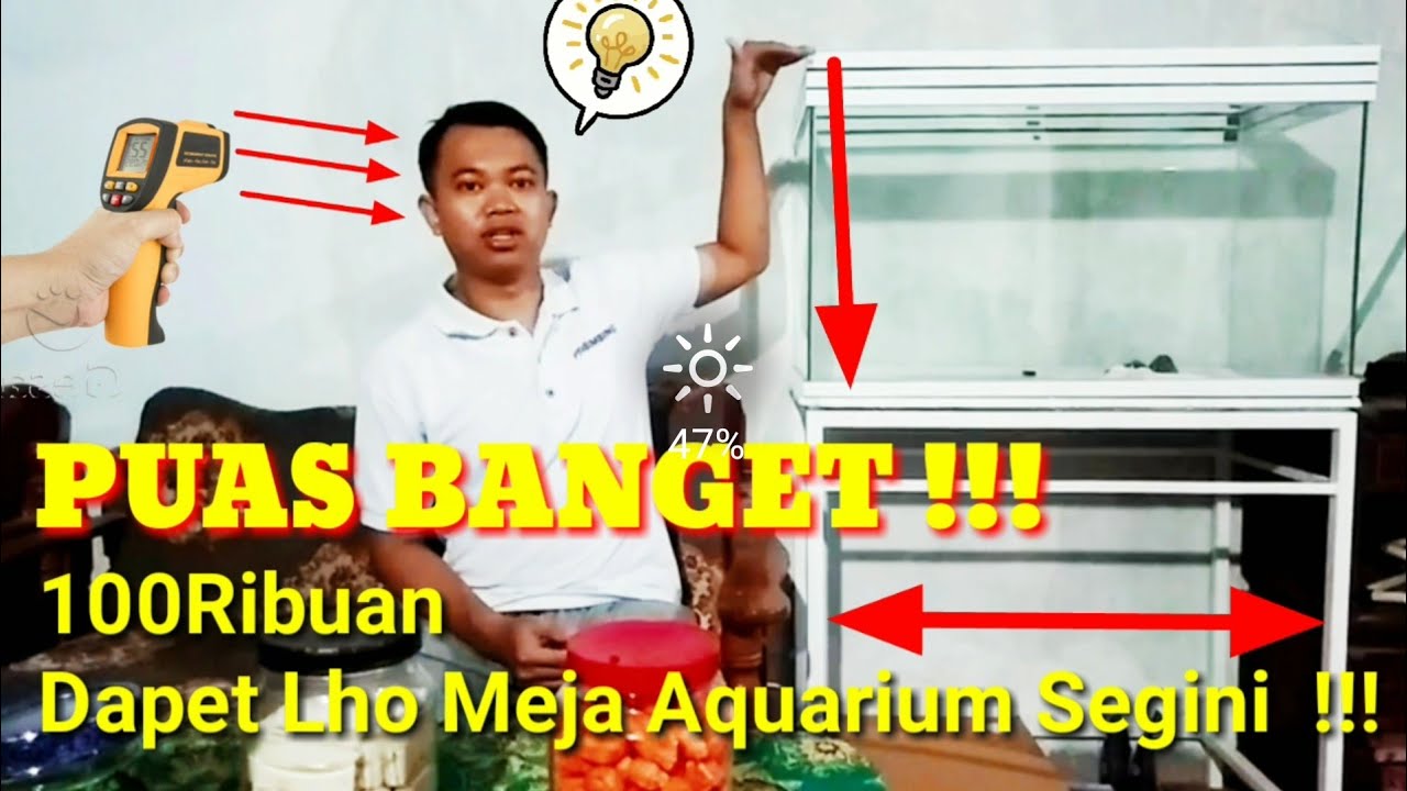 Bussset Keren Unboxing dan Review Harga  Meja  Aquarium  