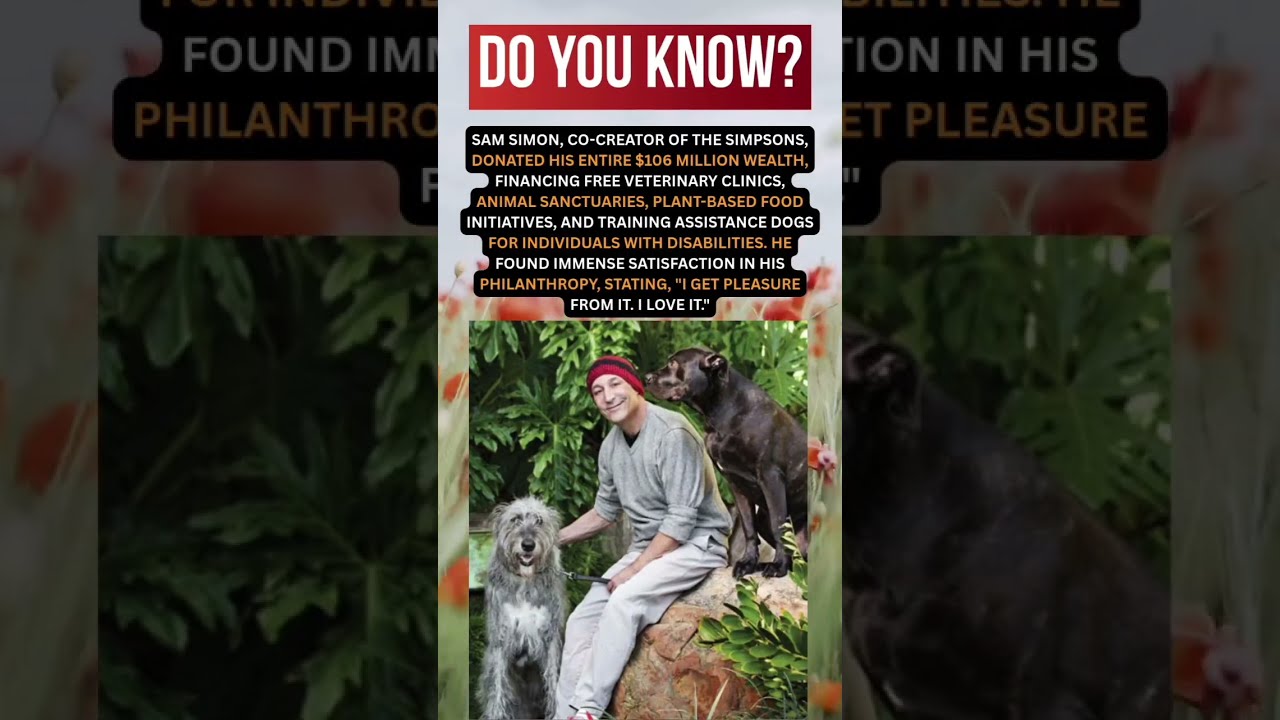 Sam Simon A Philanthropic Legacy Elevatinghumanity