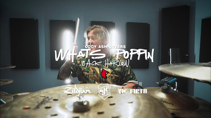 Whats Poppin Drums version - Drums performance video thumbnail