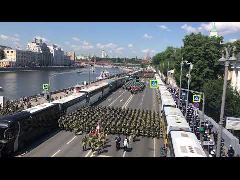 Видео: Москва. После парада победы 2020.