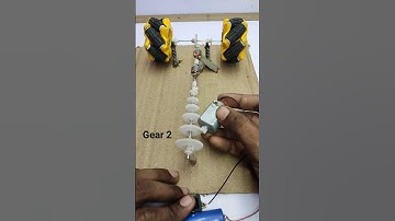 DIY Gear System Science Project | DC Motor Speed Test Model #viralshort #dcmotor #gear