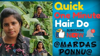 #MADRASPONNU#Easy&QuickHairDo#