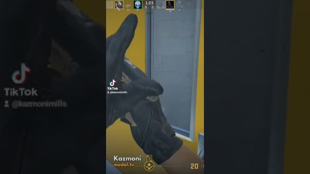 4k pistol round clutch CSGO #gaming #csgo #competitive