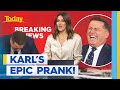 Karl pulls off an epic prank on sarah  today show australia
