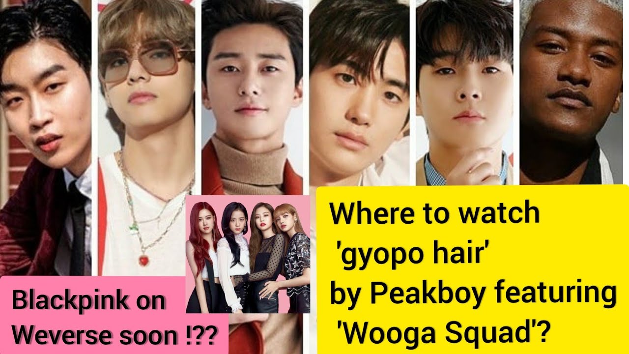 Who Are This Woogasquad Bts V Featuring In Peakboy S New Song Gyopohair Black Pink Weverse In à®¤à®® à®´ Youtube