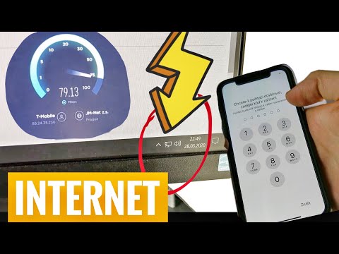 ✅ Jak vytvořit kabelový internet pro PC - iPhone, iPad