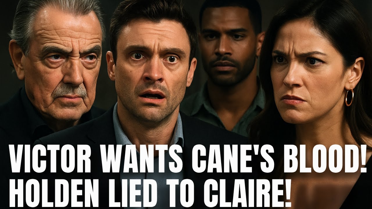 Monday’s Y&R Shocker! Victor Targets Cane, Holden’s Lies Exposed, Audra’s Rage Unleashed!