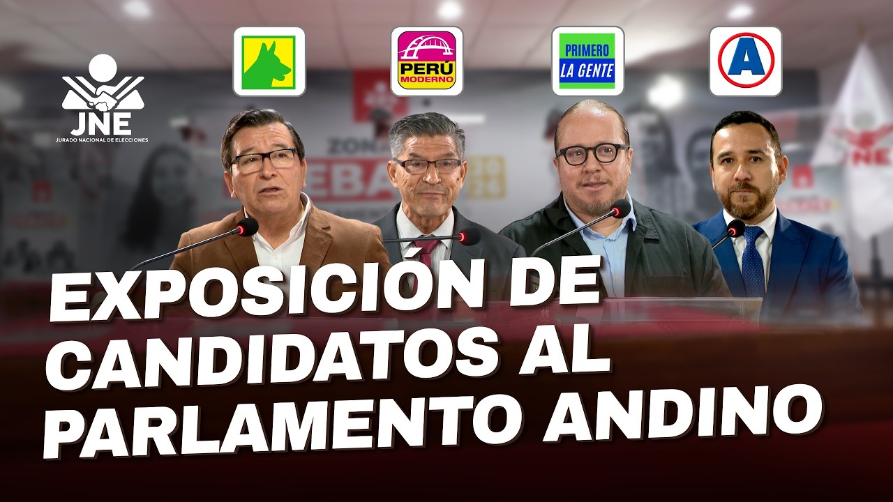 Exposición de candidatos al Parlamento Andino 2026 | Grupo 6