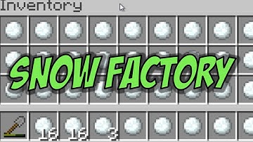 Minecraft Snow Farm Tutorial - The Snow Factory