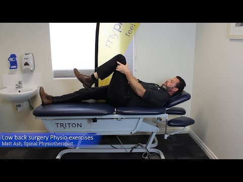 Low back surgery Physio rehab exercises