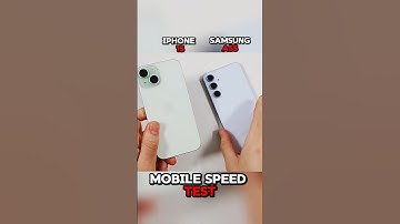 IPHONE 15 VS SAMSUNG A55 SPEED TEST 🤯!