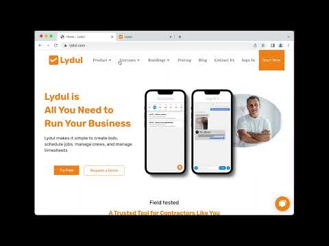 Lydul - Timesheets Overview | Track Job Progress & Payroll with Geolocated Time Cards in 5 min