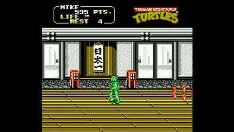 Teenage Mutant Ninja Turtles II - The Arcade Game (NES) Scene 6 Walkthrough