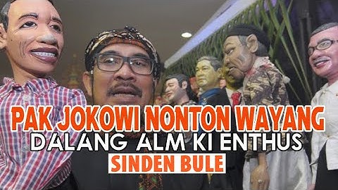 Ngakak!!! Pak Jokowi Nonton Wayang Alm Ki Enthus Bupati Kabupaten Tegal & Sinden Bule Lucu