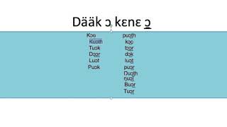 Different Between Ɔ Kɛnɛ Ɔ̲ In Nuer Language Writing