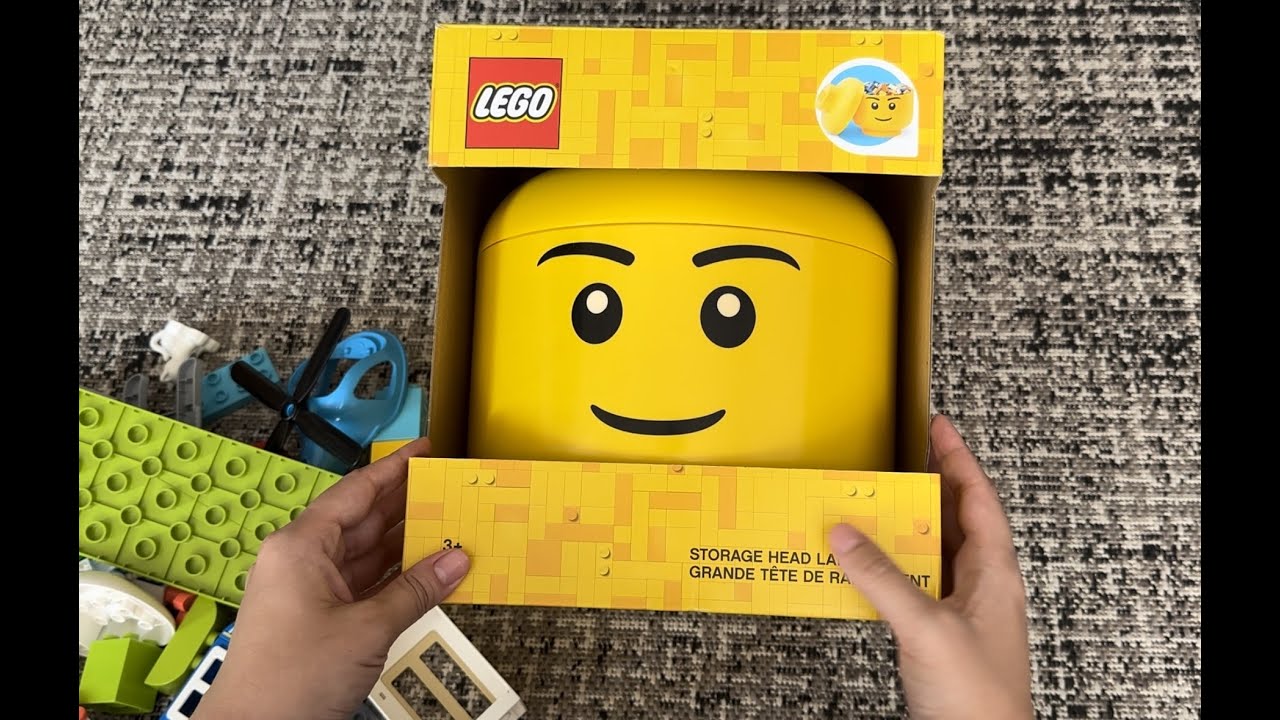 LEGO Storage Head large size! YouTube