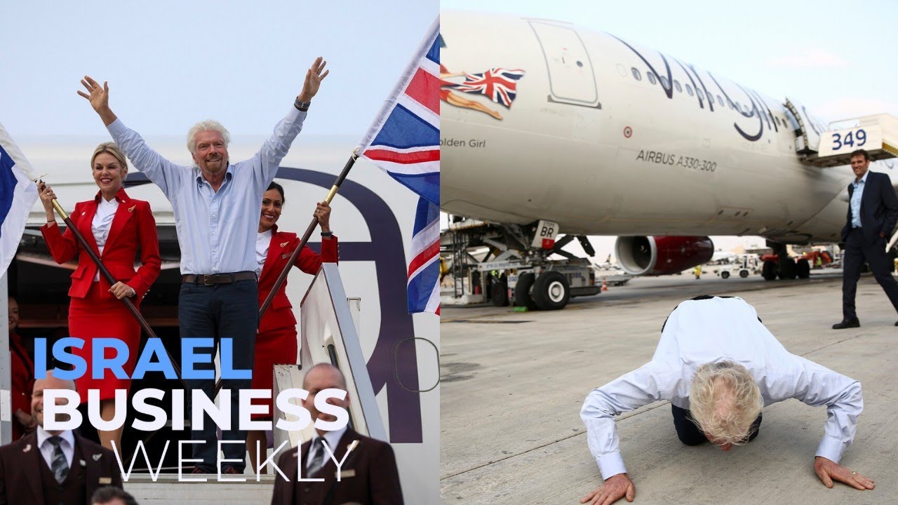 Richard Branson Inaugurates Virgin Atlantic Service To Tel Aviv