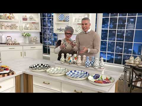 MacKenzie Childs Large Salt and Pepper Shakers on QVC