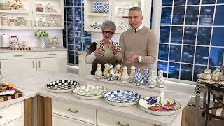 MacKenzie Childs Large Salt and Pepper Shakers on QVC