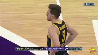 Jordan Bohannon, No. 5 Iowa dominate Northwestern, while Hawkeye legend Chris Street remembered