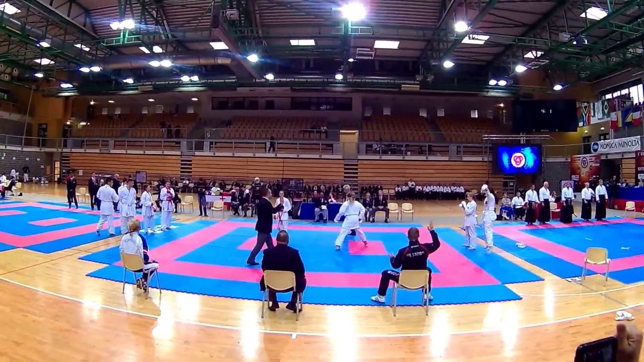 MS UWK 2015 - Slovenia - kumite team cadets female - (CZE - CAOKK vs. ROA)