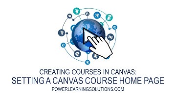 Setting a Canvas Course Home Page