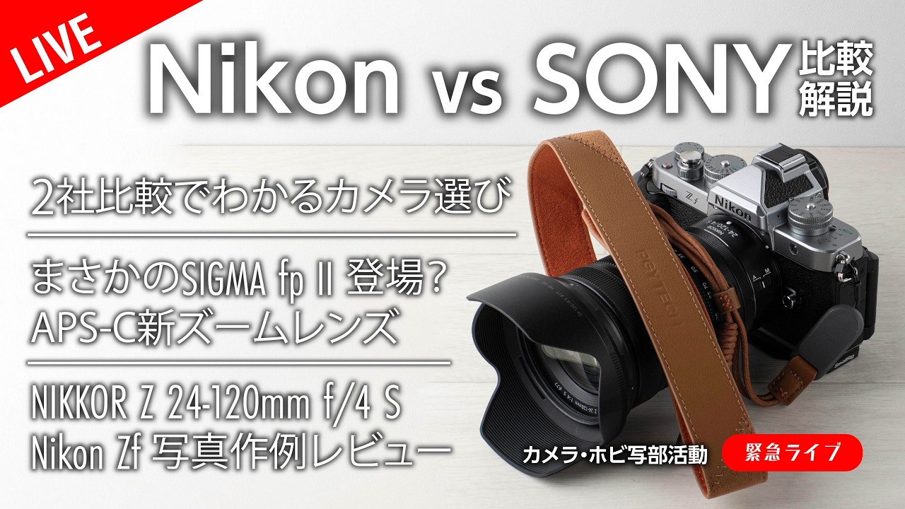 Nikon vs SONYどっちがオススメ？比べて解説！Nikon Zf & NIKKOR Z 24