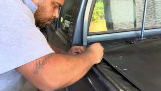 Instalación lona cubre pick Chevrolet luv doble cabina