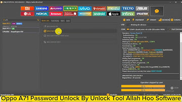Oppo A71 CPH1801 Pattern Unlock and FRP Bypass 100% Working UnlockTool Allah Hoo Software