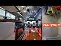 VAN TOUR | Ford Transit self converted build vanlife | Open layout, shower, sleeps 4 +