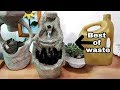 How to make very nice cemented waterfall fountain water fountain