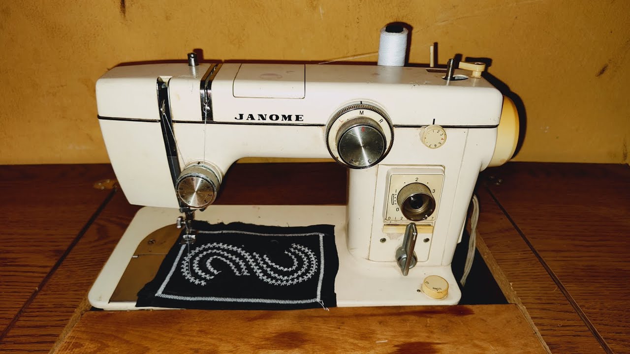 JANOME 802 | JANOM3 ZIGZAG JANOME 802 I1M-19 MACHINE 802 TUTORIAL 