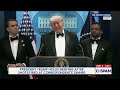 President Trump News Conference Following Evacuation from White House Correspondents' Dinner