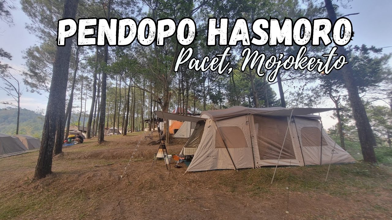 Camping Keluarga di Pendopo Hasmoro Pacet || Hawa Sejuk, Ada Cafe dan Playground