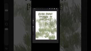 Grass brush tutorial in Procreate #procreate #procreateart #procreatetutorial #procreatebrushes
