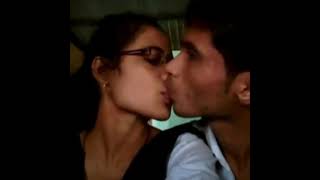 Hot kiss by Indian girl and boy in college