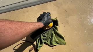 9.5 year review Polycuramine floor coating Rock Solid Rust-Oleum