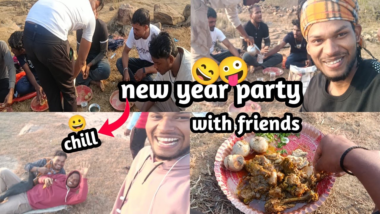 Friend ke sath😎 new year ki party 