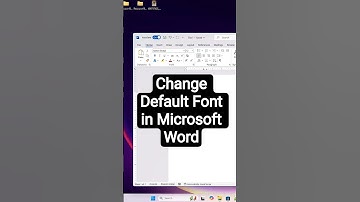 Microsoft Word Mein Default Font Kaise Change Karein | How to Change Default Font in Microsoft Word