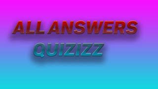 How To Get All Answers to Quizizz