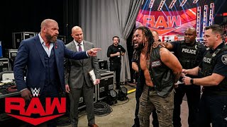 BACKSTAGE CHAOS AFTER RAW! Triple H and Adam Pearce Arrest Jacob Fatu, Suspend the Samoan Werewolf .