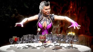 MK11 All Characters Play Wine Glass Music | Sheeva FRIENDSHIP