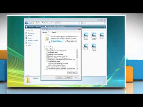 How to  View pictures as thumbnails in Windows® Vista
