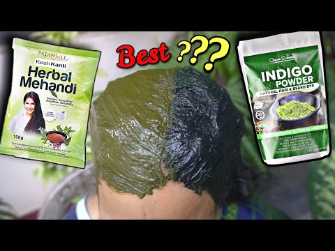 Indigo Powder For Hair: Indigo Hair Pack| Balo Ko Kala Kaise Kare| Indigo Powder Hair