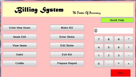 HOW TO MAKE ADVANCE BILLING SYSTEM USING VISUAL BASIC 2010 PART 1